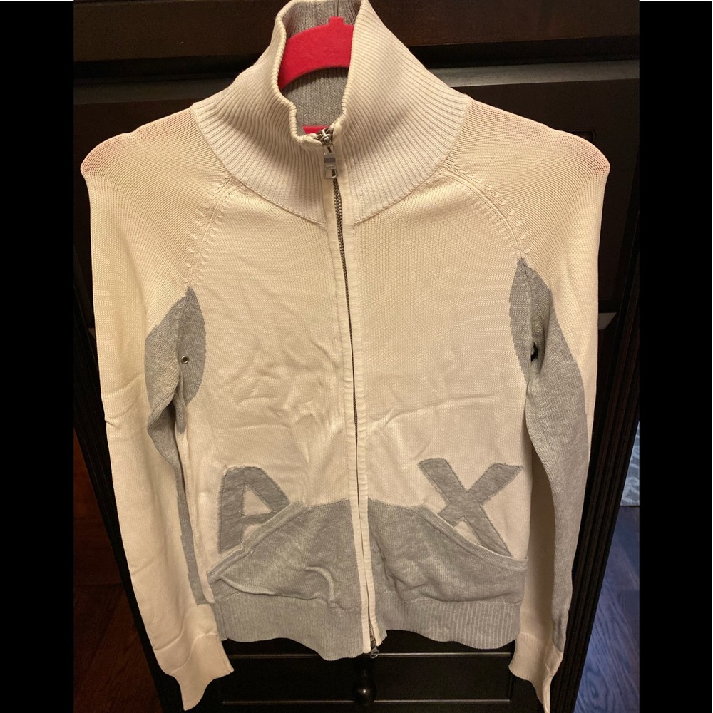 Armani exchange zip up sweater